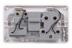 Schneider Electric Lisse - Cooker Control Unit - 2 gangs - LED - 45A DP white moulded - GGBL4001S